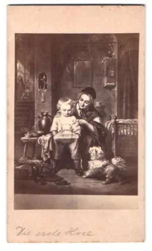 Fotografie R. v. Bohr, Wien, Gemälde Die erste Hose