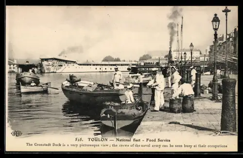 AK Toulon, Flotte nationale, Service alimentaire au quai Cronstadt