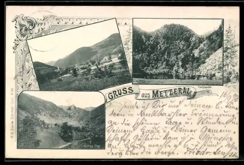 AK Metzeral, Vue panoramique des montagnes et de la vallée environnante