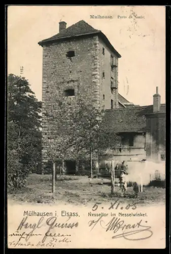 AK Mulhouse, Porte de Nessel im Nesselwinkel