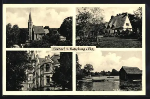 AK Seedorf b. Ratzeburg, Kirche, Wohnhaus, Am Schaalsee