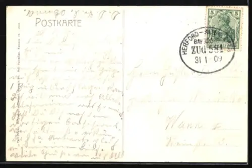 AK Bad Salzuflen, Markt mit Rathaus