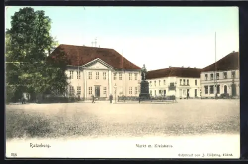 AK Ratzeburg, Markt mit Kreishaus