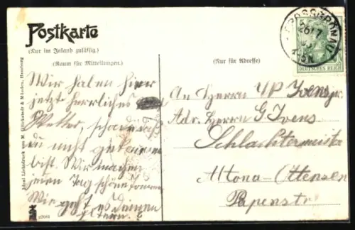 AK Ratzeburg, Markt, Rathaus, Denkmal