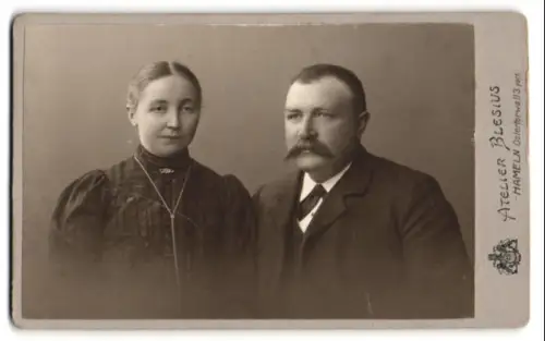 Fotografie Atelier Blesius, Hameln, Ostertorwall 13, Portrait eines Paares