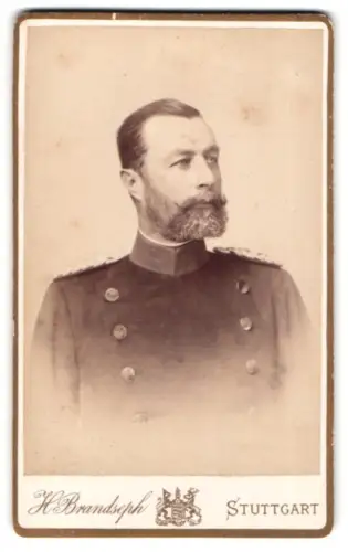 Fotografie H. Brandseph, Stuttgart, Marienstrasse 36, Oberstleutnant Wilhelm von Stein im Überrock
