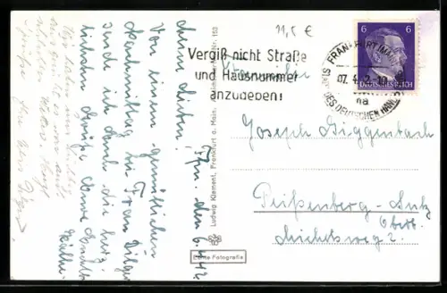 AK Alt-Frankfurt, Dom, Mainufer, Rudersport