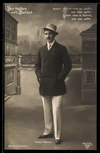 AK Der tapfere Soldat, Wenn man so dürfte..., Gustav Matzner
