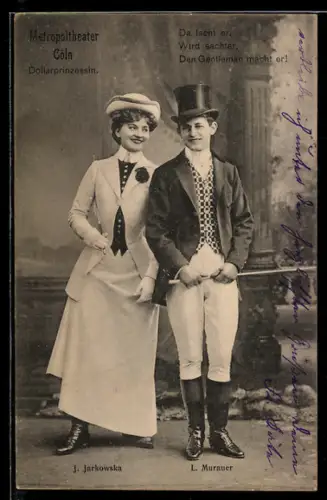 AK Dollarprinzessin, Da lacht er..., L. Murauer u. J. Jargowska, Metropoltheater Cöln
