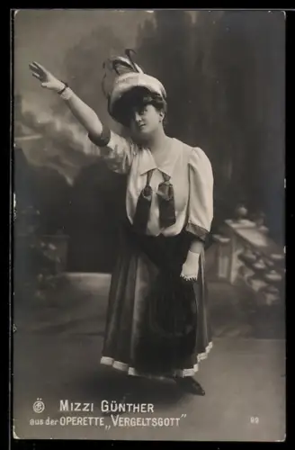 AK Vergeltsgott, Mizzi Günther in ihrer Rolle