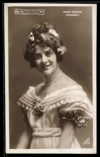 AK Das Dreimäderlhaus, Anny Rainer als Hannerl