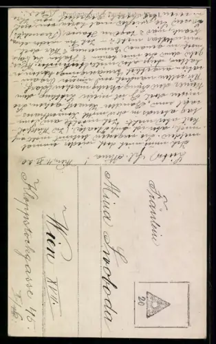 AK Das Dreimäderlhaus, Anny Rainer als Hannerl, Portrait