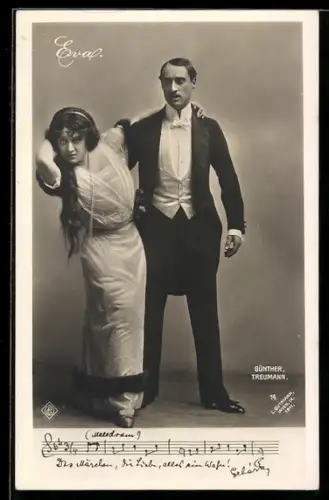 AK Operette Eva, Günther und Treumann
