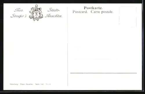 AK Dresden, Postplatz mit Strassenbahn, Litfasssäule