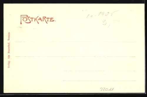 AK Bremen, Rathaus, Dom und Marktplatz