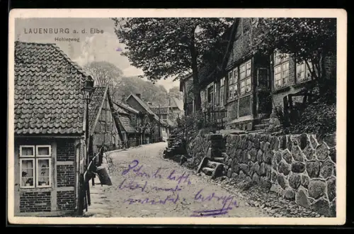 AK Lauenburg a. d. Elbe, Strasse Hoherweg