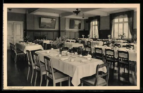 AK Bad Salzuflen, Sophienhaus, Speisesaal, Innenansicht