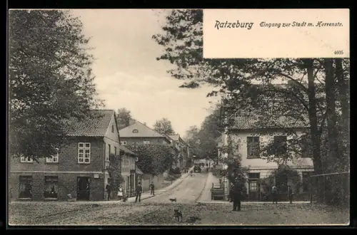 AK Ratzeburg, Eingang zur Stadt mit Herrenstrasse