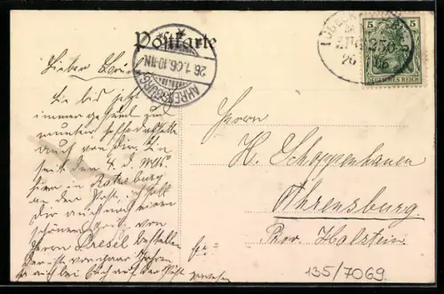 AK Ratzeburg, Marktplatz mit Denkmal