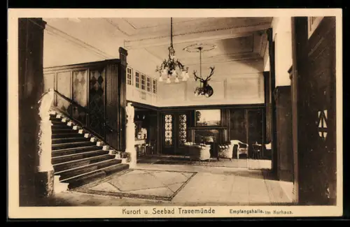 AK Travemünde, Empfangshalle vom Kurhaus