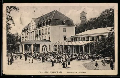 AK Travemünde, Kurhaus mit Konzertplatz