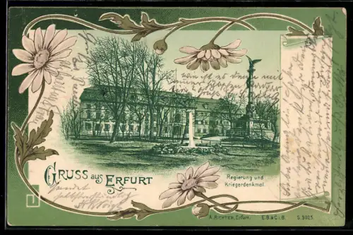 AK Erfurt, Regierung und Kriegerdenkmal