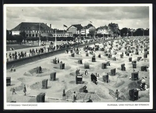 AK Travemünde, Kursaal und Hotels am Strande