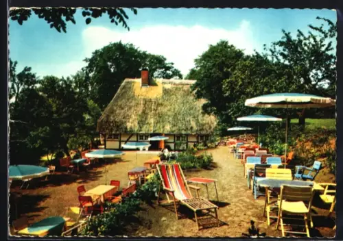 AK Travemünde-Ivendorf, Gasthaus Alte Kate von 1748, Besitzer Erich Hofacker, an der Bundesstrasse 75