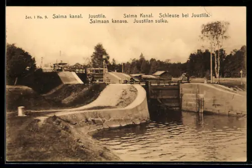 AK Juustila /Salma Kanal, Schleuse bei Juustila