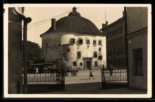 AK Wiborg, Ortsansicht mit altem Haus