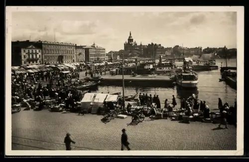 Foto-AK Helsinki, Kauppatori