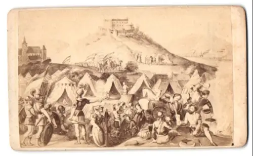 Fotografie unbekannter Fotograf und Ort, Gemälde Weibertreu