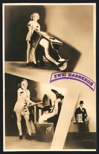 Fotografie unbekannter Fotograf und Ort, Braunschweig, Zwei Darreros, Gross-Varieté Städt. Konzerthaus, 1943