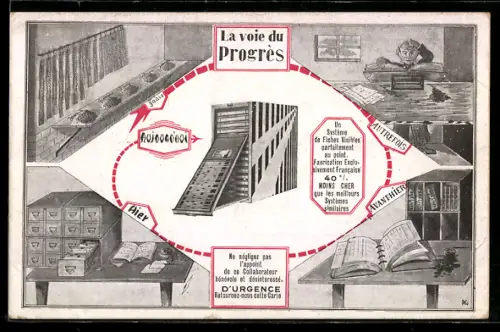 AK Les Lilas /Seine, Roneo, Boulevard de la Liberté 120, La voie du Progrès