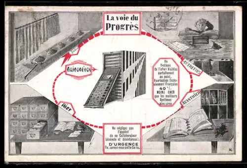 AK Les Lilas /Seine, S. O. B., Rue de Romainville 209, Reklame Büromaterial