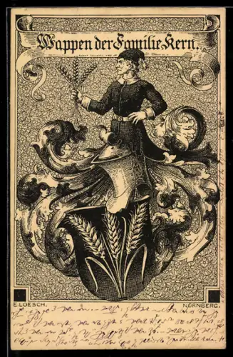 AK Wappen der Familie Kern