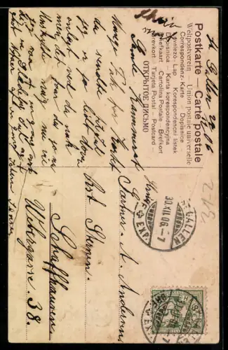 AK Musiker mit Blasinstrumenten