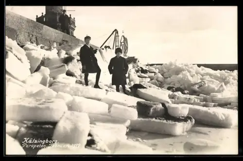AK Kälsingborg, Parapeten, Februari 1922, Eisstoss