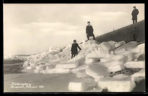 AK Kälsingborg, Parapeten, Februari 1922, Eisstoss