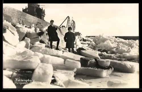 AK Kälsingborg, Parapeten, Februari 1922, Eisstoss