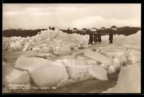 AK Kälsingborg, Isskruvning vid Palsjö vintern 1922, Eisstoss