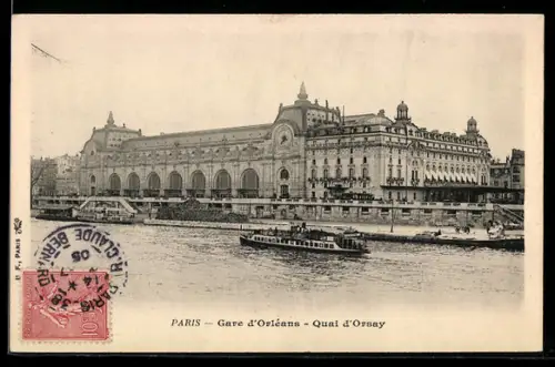 AK Paris, Gare d`Orléans, Quai d`Orsay