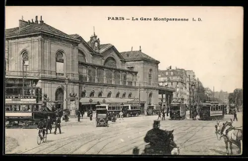AK Paris, La Gare Montparnasse