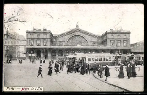 AK Paris, Gare de l`Est, Bahnhof
