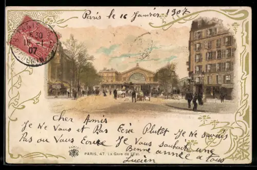 AK Paris, La Gare de l`Est