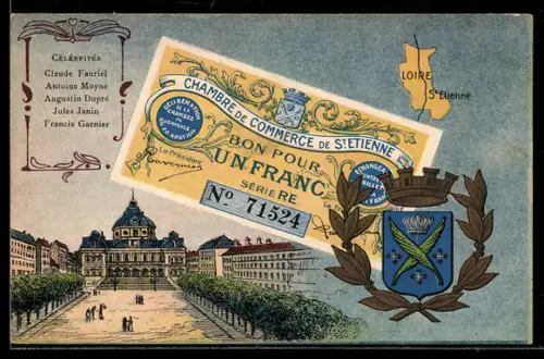 AK St. Etienne, Un billet d`un Franc