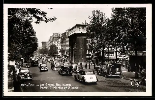 AK Paris, Les Grands Boulevards, Portes St Martin et St Denis