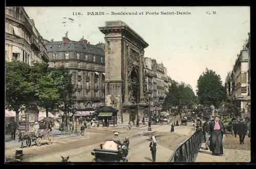 AK Paris, Porte Saint-Denis et Boulevard