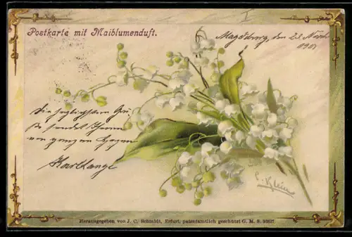 Duft-AK Maiblumen mit Duft