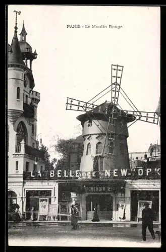 AK Paris, Eingang des Moulin Rouge